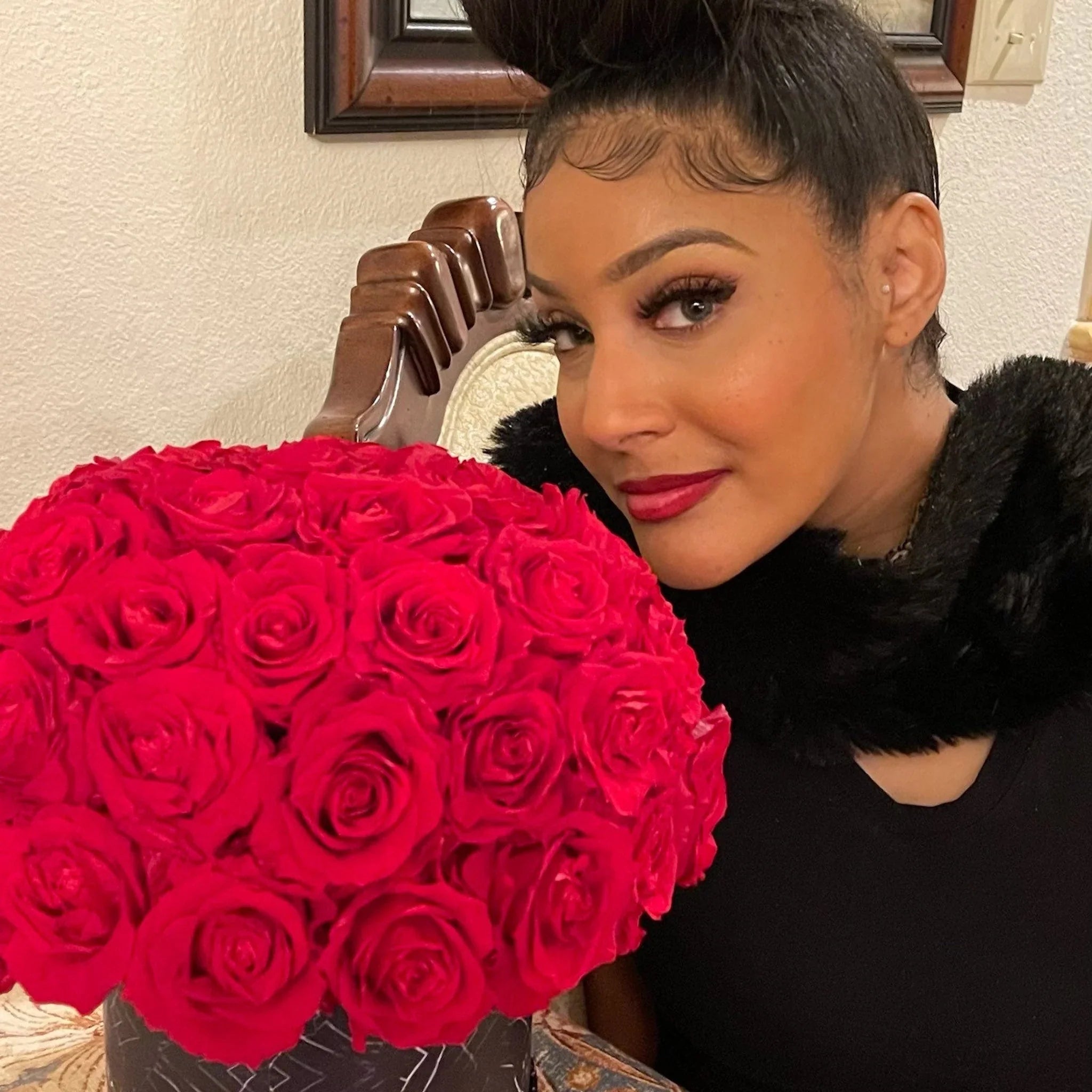 Luxury skincare products including face masks, lip scrubs, and eye care essentials.