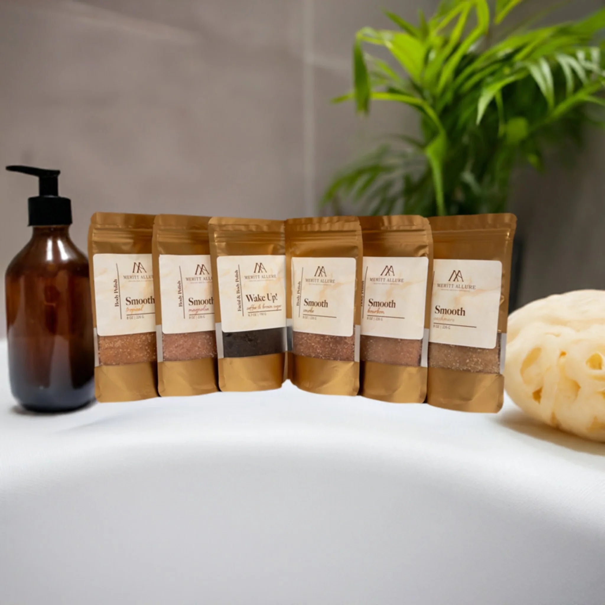 applying translucent face powder with brush for smooth, matte complexion.