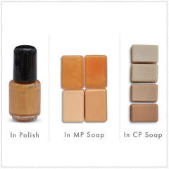 Close-up of shimmering 24K gold mica powder with intense yellow pigment in cosmetic jar