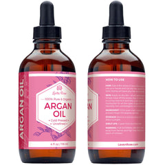 Usage example of Pure Cold-Pressed Argan Oil for Skin Hair - 100 Organic Virgin Oil for Face Nai