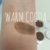 Gingerbread brown shimmer eye shadow in a sifter jar with warm cocoa undertones and metallic finish