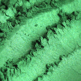 Emerald eyeshadow, textured green powder, with visible Etherealle brand name
