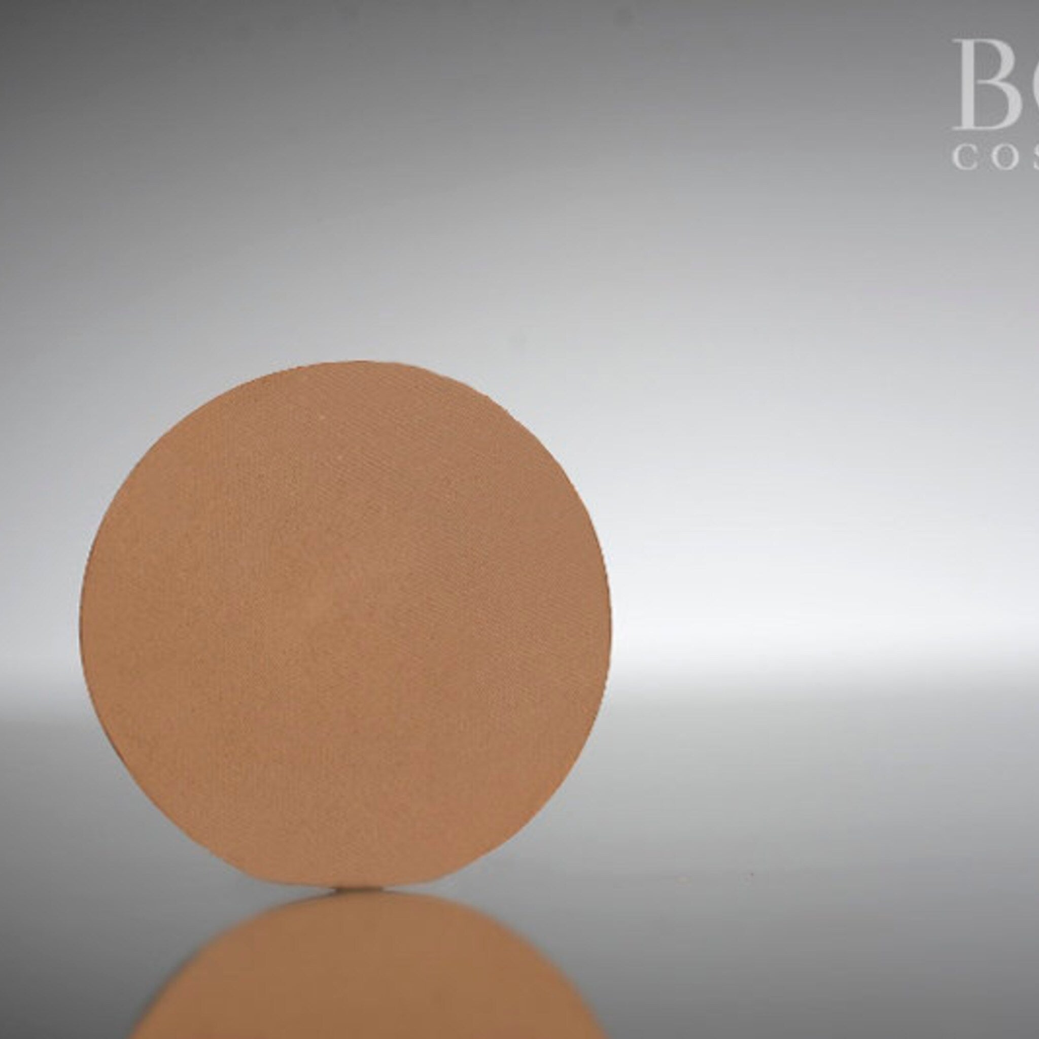 Eyeshadow single pan, matte brown, circular shape, Feuda cosmetics product