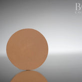 Eyeshadow single pan, matte brown, circular shape, Feuda cosmetics product