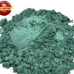 Main product view of Aquarius Green Mica Pigment Powder - 1 oz Cosmetic Grade Eyeshadow