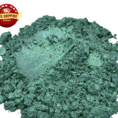 Main product view of Aquarius Green Mica Pigment Powder - 2 oz Cosmetic Grade Eyeshadow