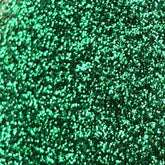 Glitter eye shadow, emerald green, sparkling, reflective particles, Tala brand
