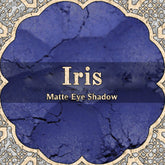 Eye shadow, Iris brand, blue violet matte powder with decorative frame