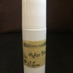 After Bite stick, white plastic tube, tan label with black text and floral design