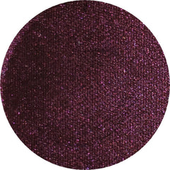 Close-up of Invoke Thee Eye Shadow palette showing six vibrant matte and shimmer shades in a sleek black compact