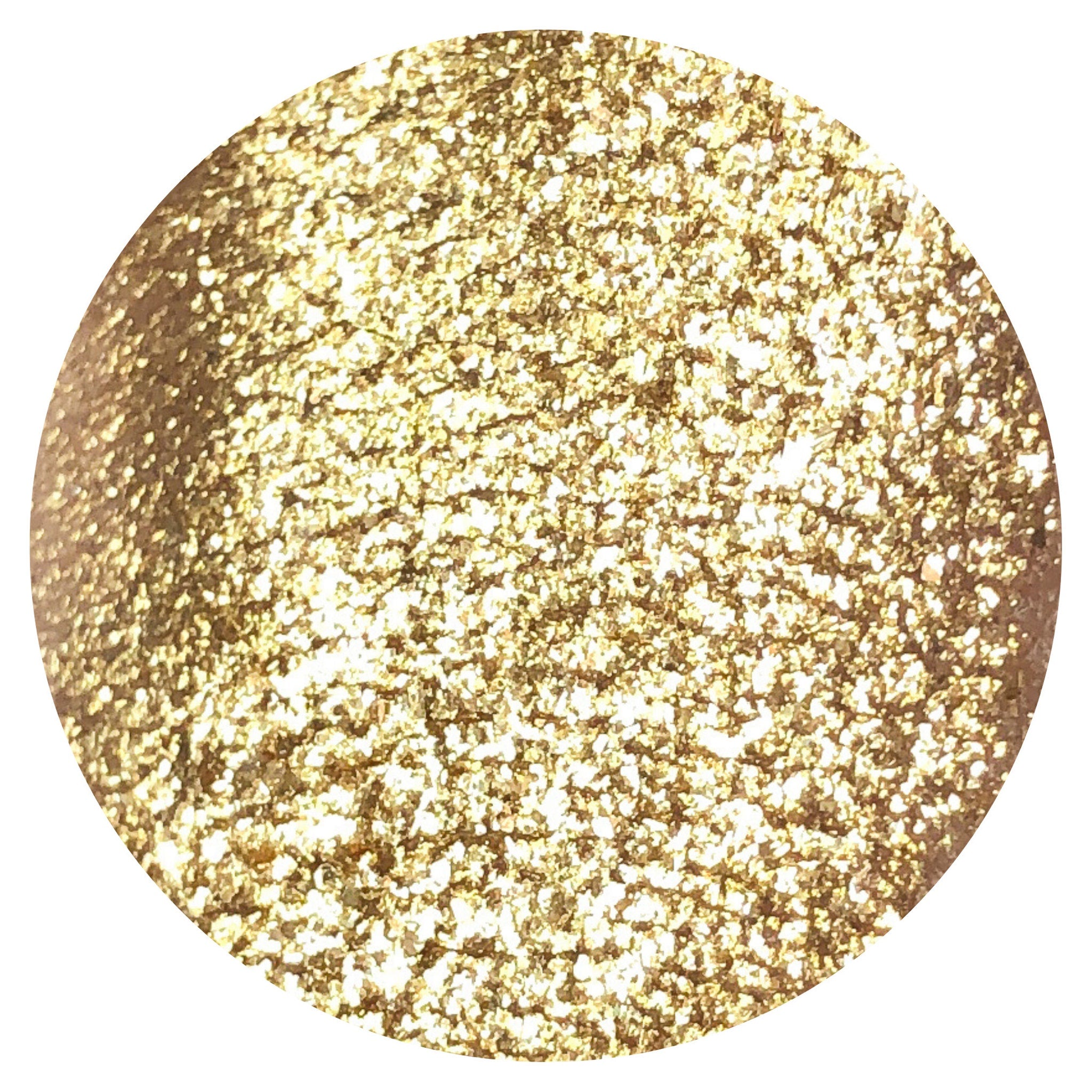 Eye shadow gold pigment with textured surface, Tala brand