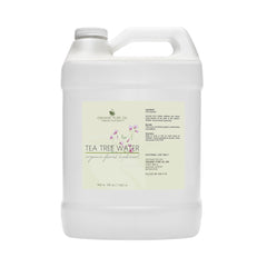 Tea Tree Water toner, white plastic jug with handle, Organic Pure Oil label