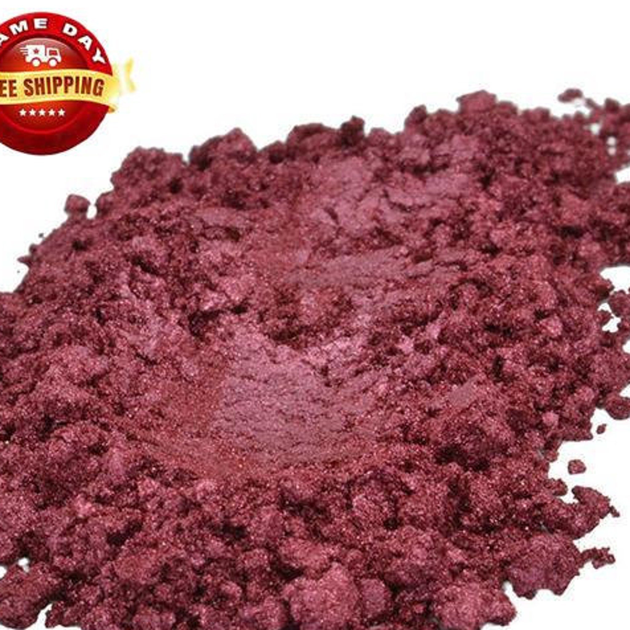 Mica powder Bordeaux brown colorant, textured granules, cosmetic grade pigment