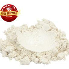 Cosmetic pigment powder, white, mica material, loose texture, Pearl Basics brand