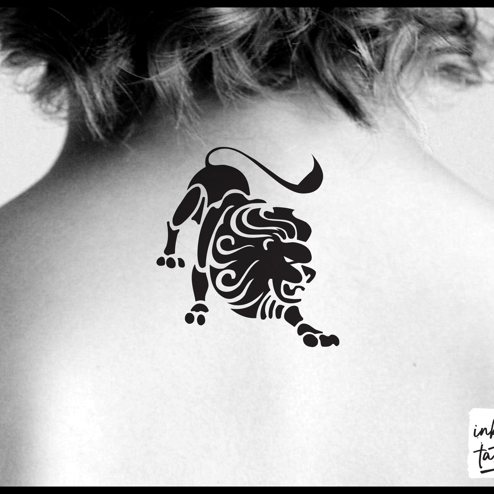 Main product view of Leo Zodiac Temporary Tattoo Skin-Safe Pre-Cut