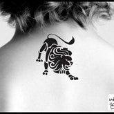 Main product view of Leo Zodiac Temporary Tattoo Skin-Safe Pre-Cut