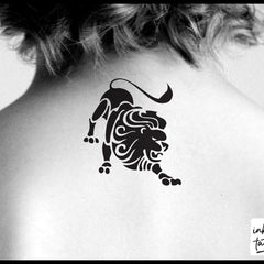 Main product view of Leo Zodiac Temporary Tattoo Skin-Safe Pre-Cut