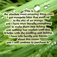 Green leaf with water droplets, text on light yellow background, PrairieWoodSprite review