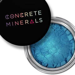 West Coast Mineral Eyeshadow pot in vibrant matte finish with sleek black compact packaging