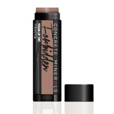 Lip & cheek stain with brown color, black tube, and Concrete Minerals brand name displayed