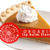 Lip balm flavor oil slice of pumpkin pie with whipped cream, Butter Cress branding