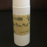 Bug bite relief roll, white plastic, tan label with After Bite text, 3 fl oz