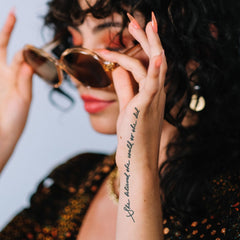 Main product view of 2-Week Waterproof Semi-Permanent Tattoo She Believed She Could So She Did Holi