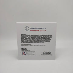 Side view of Arizona University Eye Shadow palette showcasing matte and shimmer shades in warm desert tones