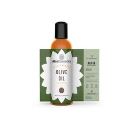 Golden organic olive oil being drizzled onto fingertips for skincare application