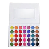 Eyeshadow palette with multiple colorful round eyeshadows and a mirror, Prolux brand