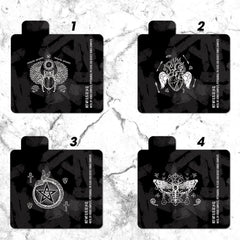 Black and white graphic with scarab beetle design, Venus Complete branding visible