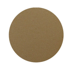 Eyeshadow pan, matte brown, circular shape, textured surface