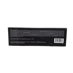 Side view of 9-color eyeshadow palette showing matte and shimmer shades in warm neutrals and bold hues