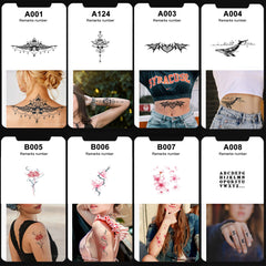 Usage example of 2-Pack Skin-Safe Temporary Tattoos Straight Line Design 120mm x 70mm