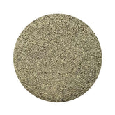 Eye makeup pressed pigment, army green shimmer, circular pan, textured surface