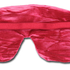 Sleep mask, red velvet fabric with elastic band, eye covering style