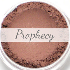Burgundy plum and copper shimmer vegan mineral eyeshadow in compact with metallic finish.