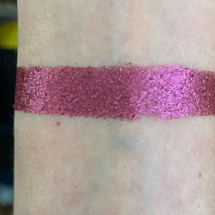 Side view of Luv Ya Eye Shadow Palette showcasing gradient of matte and shimmer shades in compact case