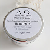 Facial Cleanser jar with white label and silver rim, BIO BOTANICA text visible