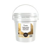Golden mafura butter in a sleek glass jar with black lid and minimalist label, showcasing rich texture