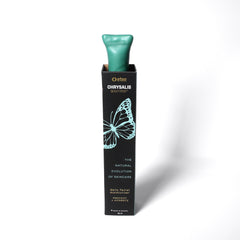 Facial cleanser pod, teal green, rectangular box with butterfly graphic, Eteeshop brand