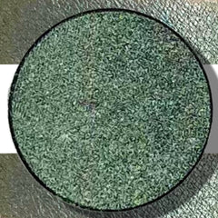 Single vegan eyeshadow pan in a 26mm compact with smooth pressed powder and matte finish