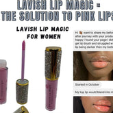 Elegant gold-capped tube of Lavish Lip Magic luxe treatment with creamy texture and minimalist black packaging