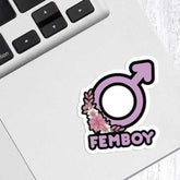 Five pastel-colored skincare stickers in round packaging with minimalist gender-neutral design