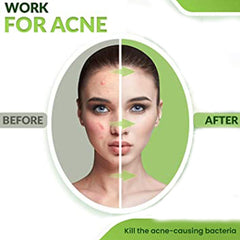 Side view of amber glass jar containing fine qasil powder with gold-toned lid and minimalist label