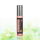 Lip gloss tube with silver cap, pink gloss, and Nutra-Lift brand text