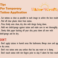 Close-up of witch hat temporary tattoo with intricate lace detailing and matte black finish on skin