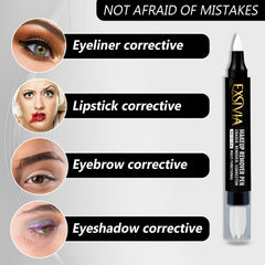 Makeup remover pen with black and white design, EXSIVIA brand name, for correcting makeup mistakes