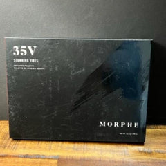 Eyeshadow palette, black rectangular box, Morphe brand name visible, for eye makeup