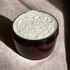 Detailed close-up of Organic Whipped Tallow Body Cream with Botanicals - Natural Skin Care Gift